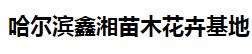  哈尔滨鑫湘苗木花卉基地